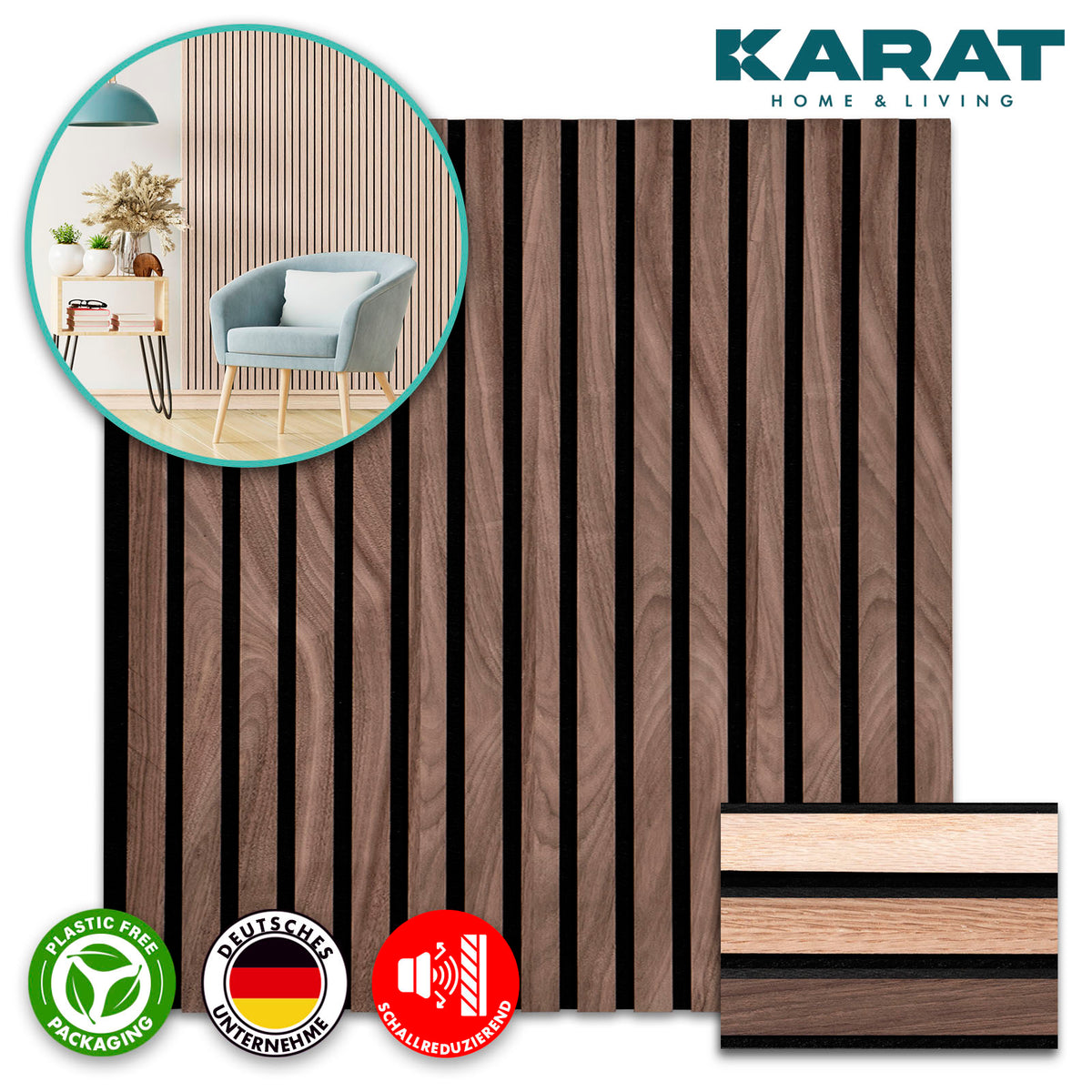 A1_fd-32419 | Black Walnut | 60 x 60 cm