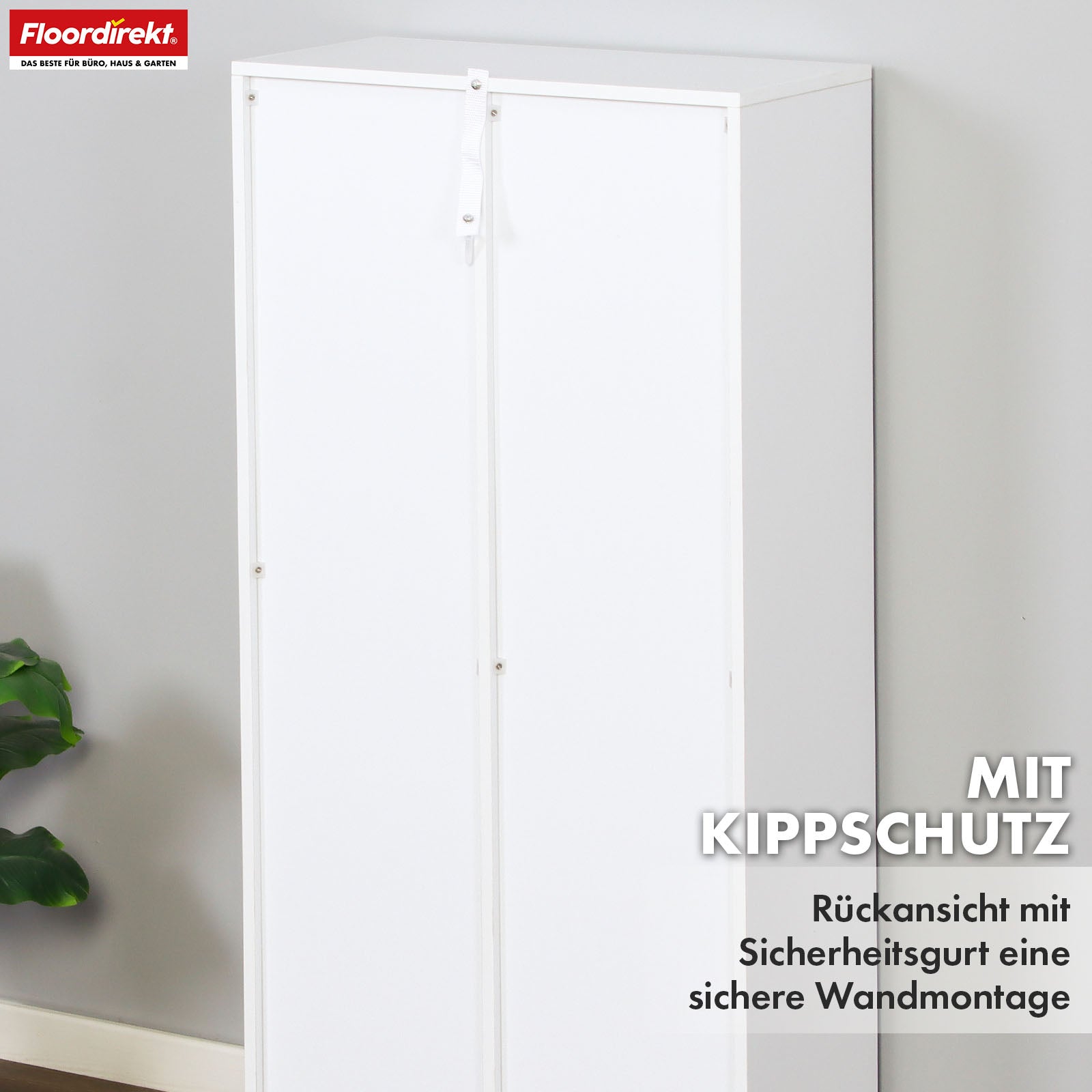 T6_Weiß, 50 x 24 x 106 cm, 7 Fächer