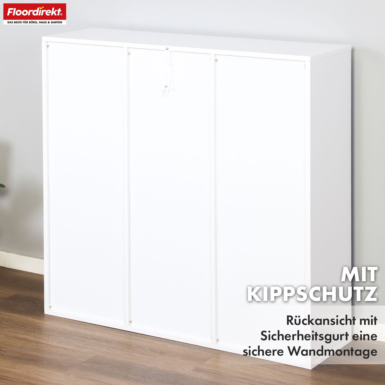 T6_Weiß, 97,7 x 30 x 97,7 cm, 9 Fächer