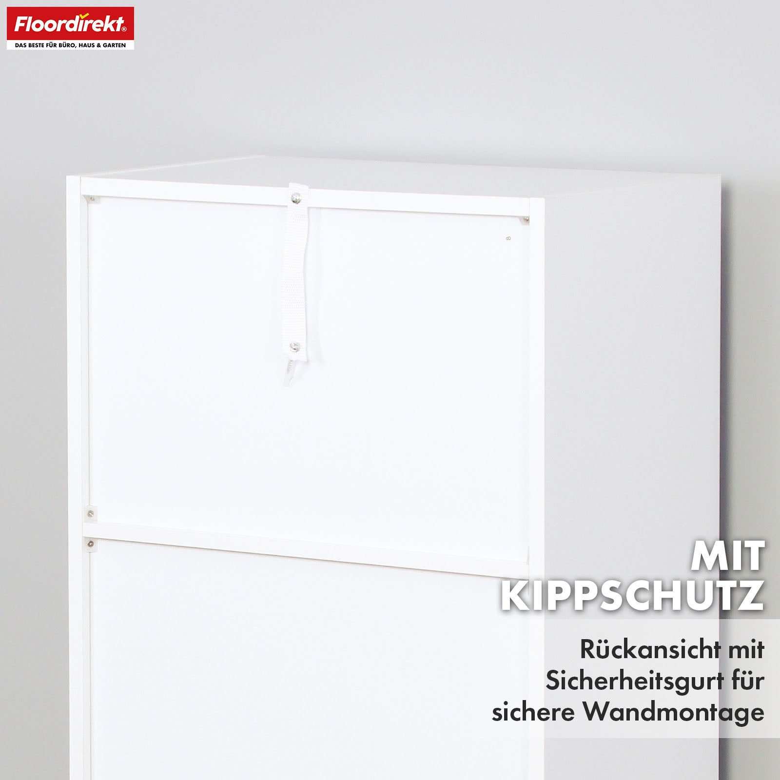 T6_Weiß, 50 x 29 x 121 cm, 6 Fächer