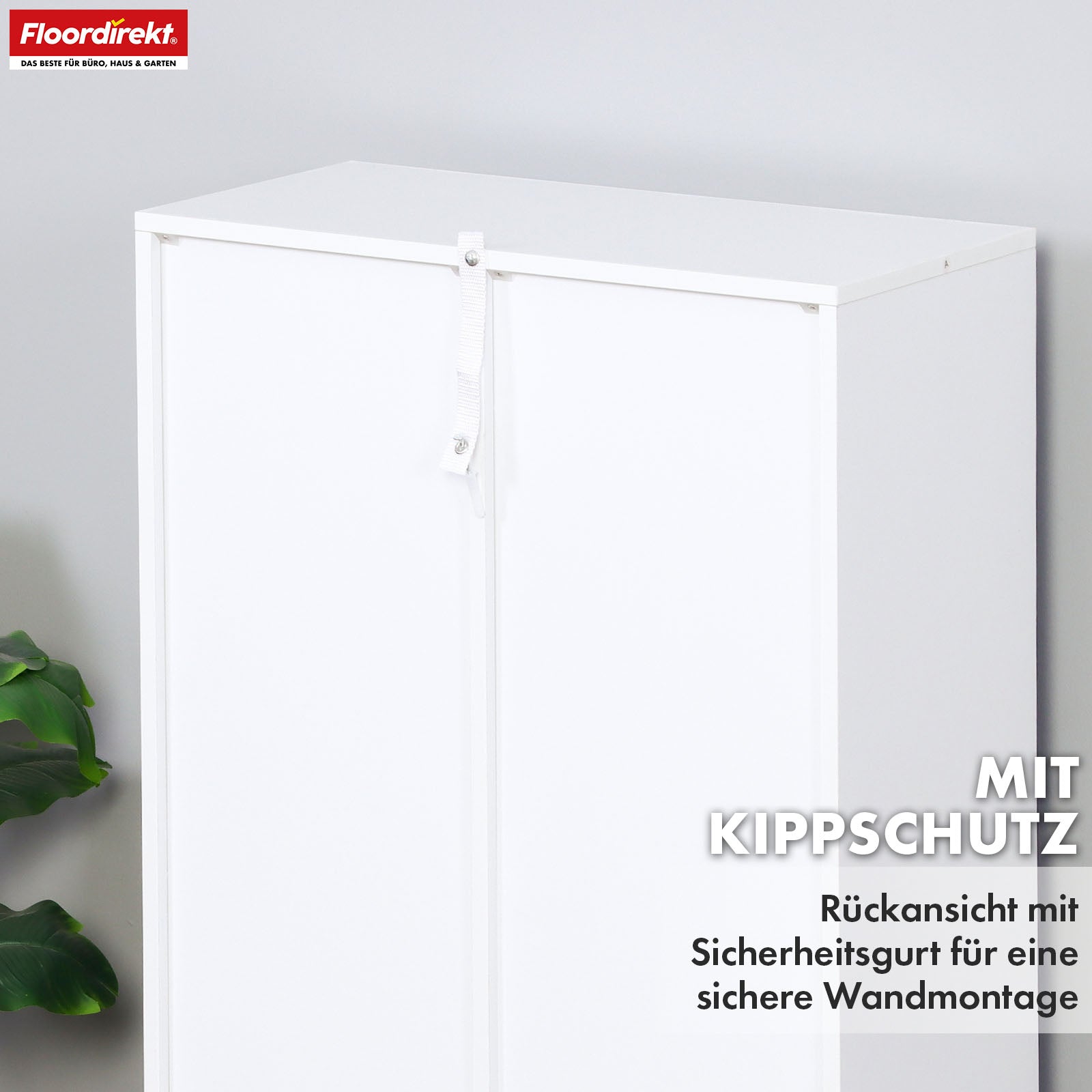 T6_Weiß, 59,6 x 29 x 59,8 cm, 4 Fächer