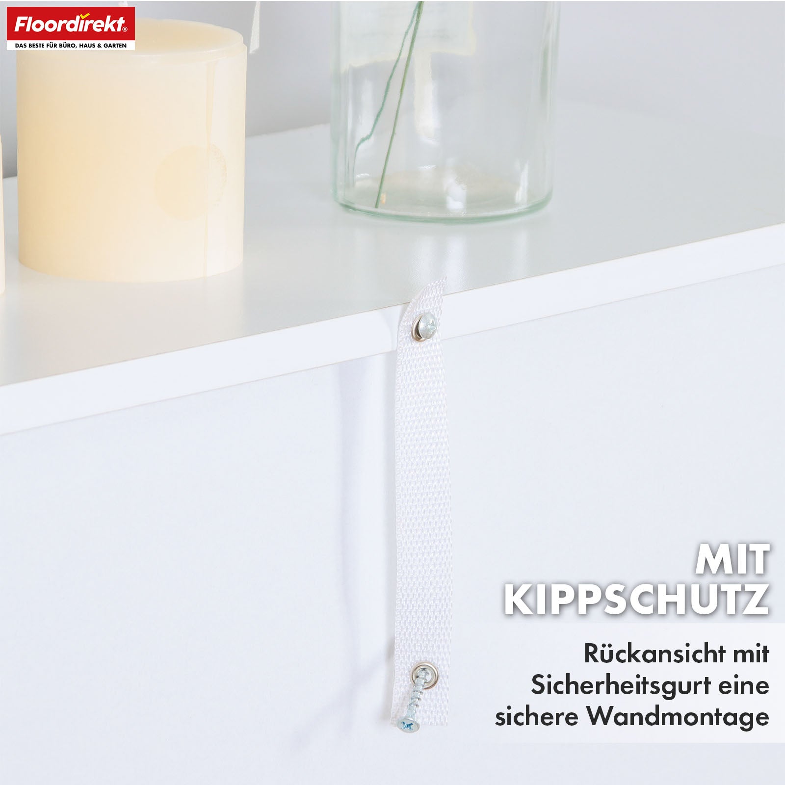 T6_Weiß, 40 x 24 x 178.5 cm (6 Etagen)