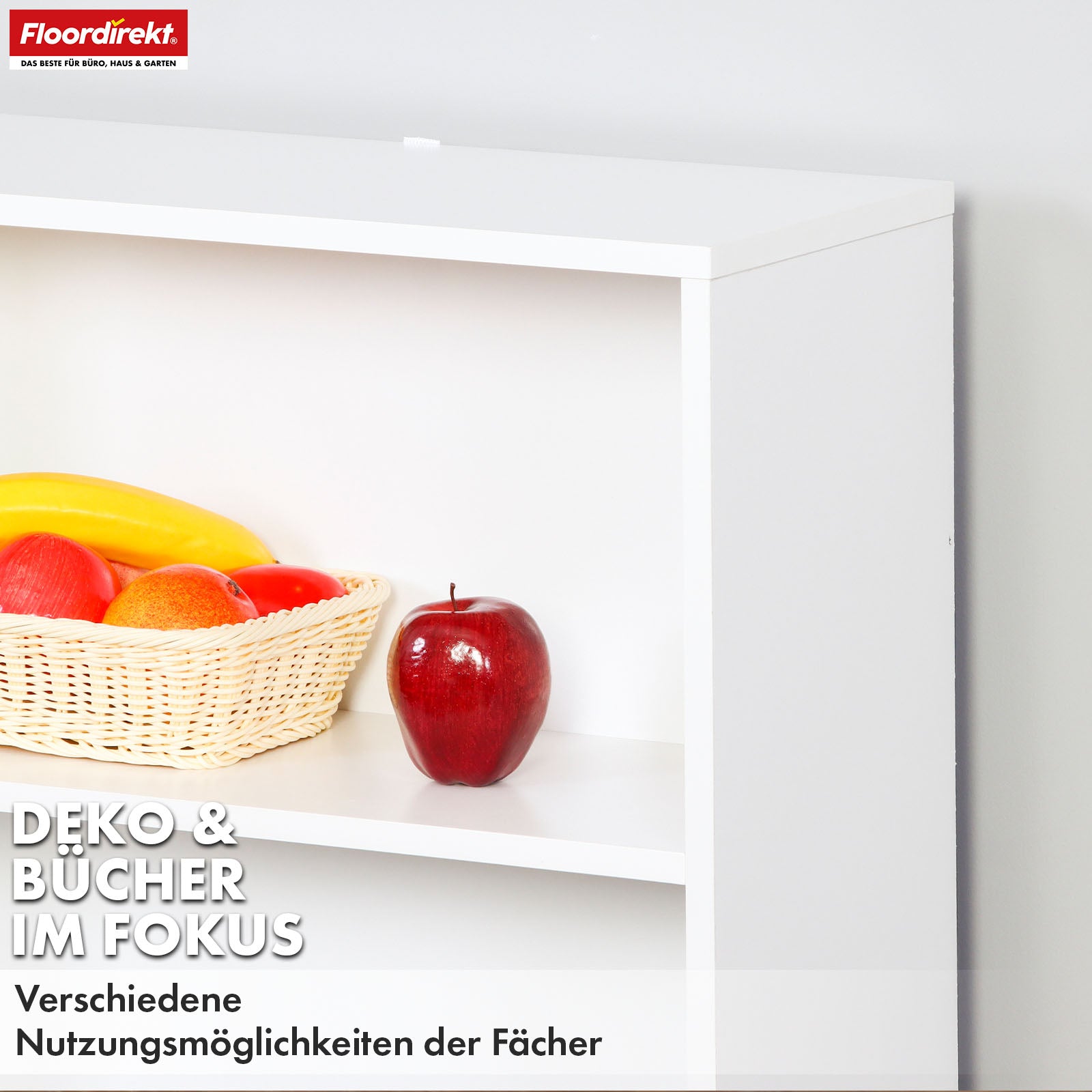 T5_Weiß, 60 x 24 x 93 cm (3 Etagen)