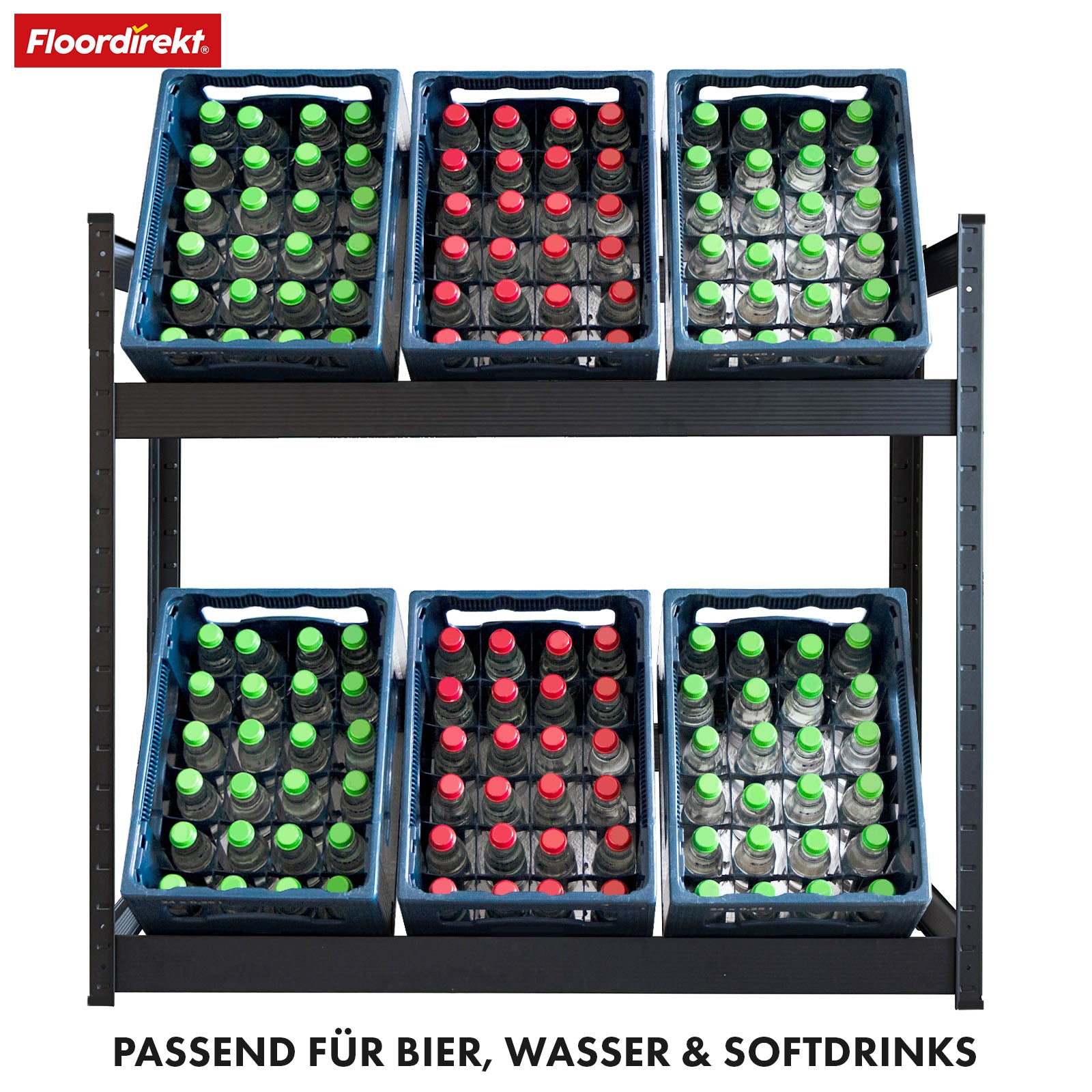 T2_Schwarz, 110 x 110 x 30 cm (6 Kästen)