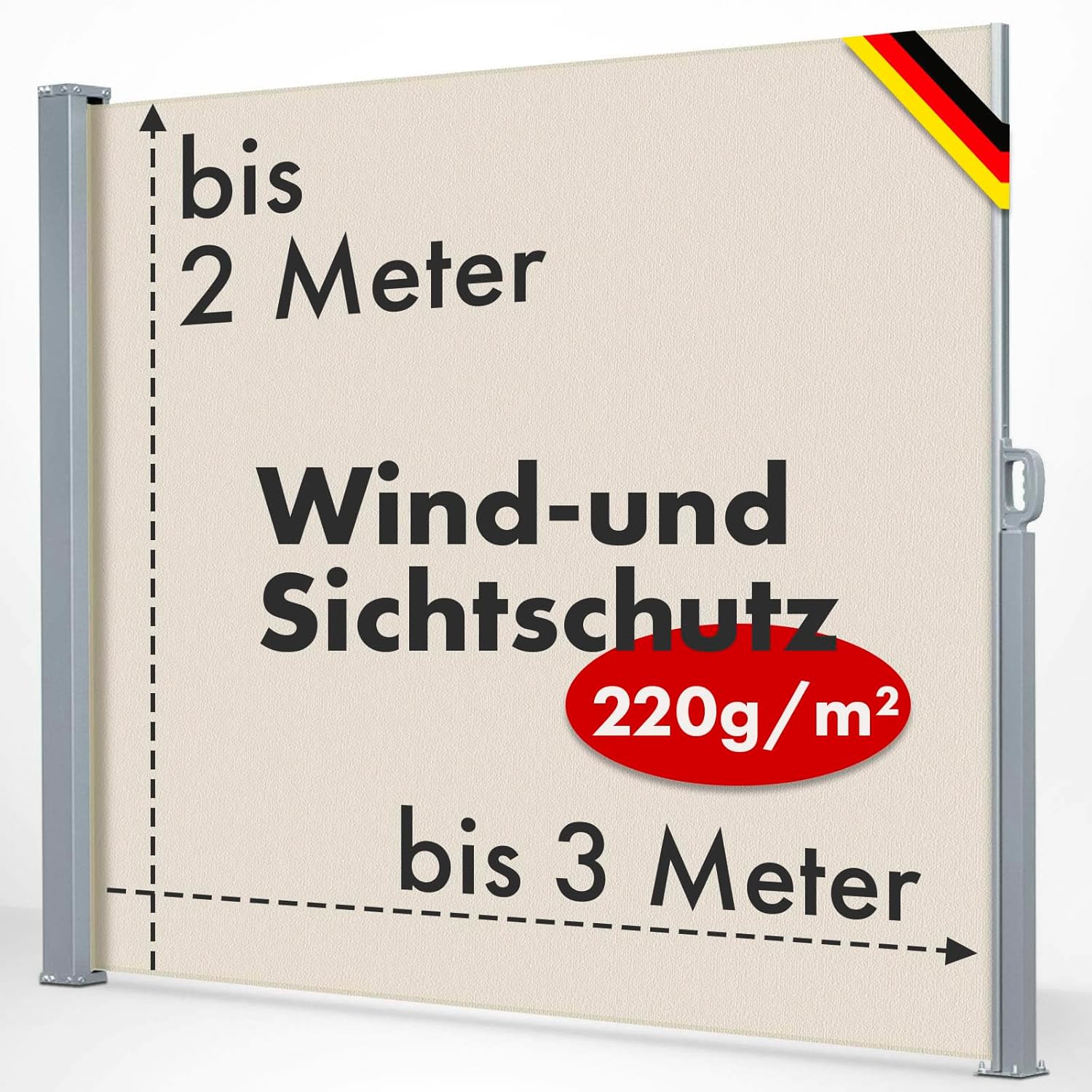 Seitenmarkise | Breite: 300 cm