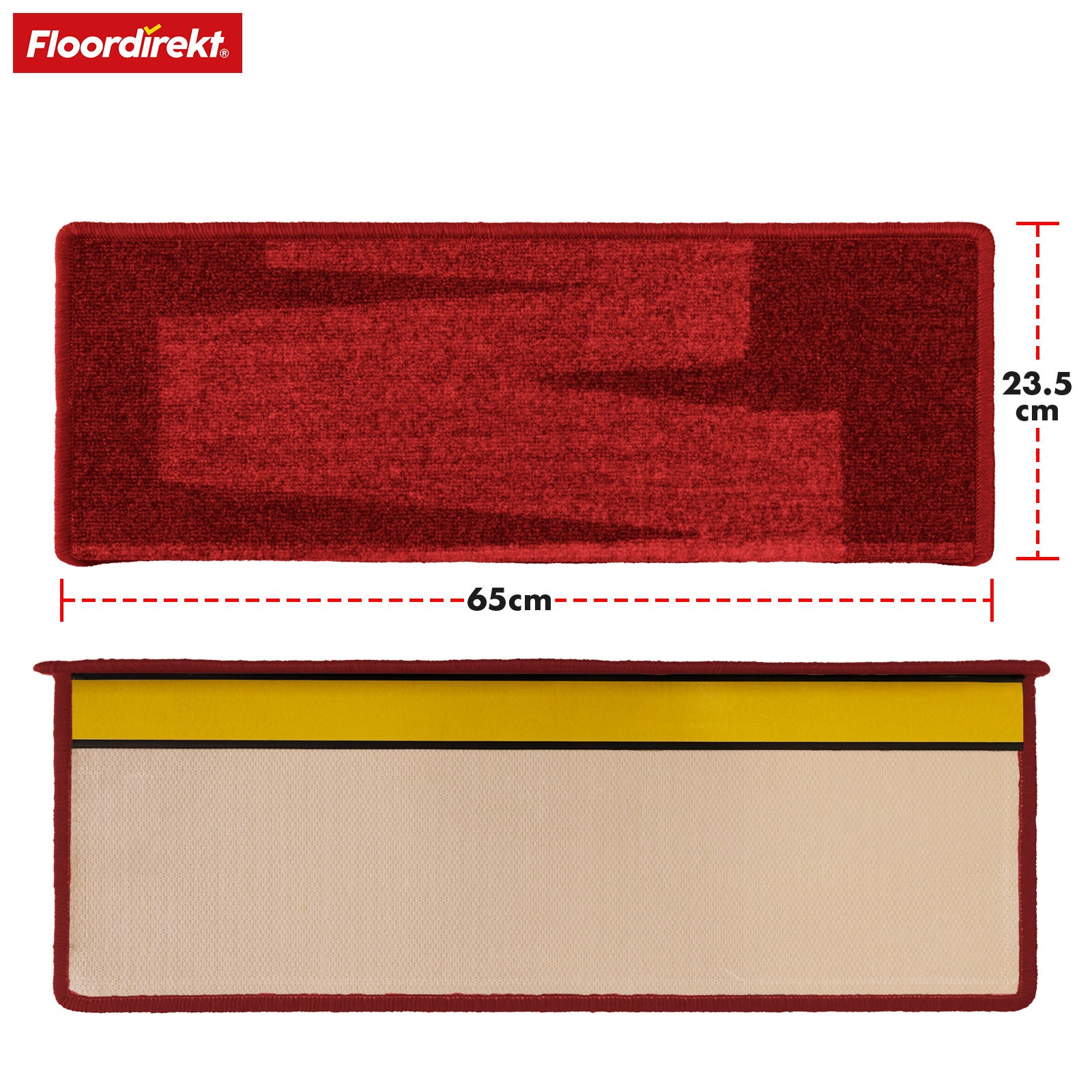 T1_fd-12665 | Rot | Rechteckig