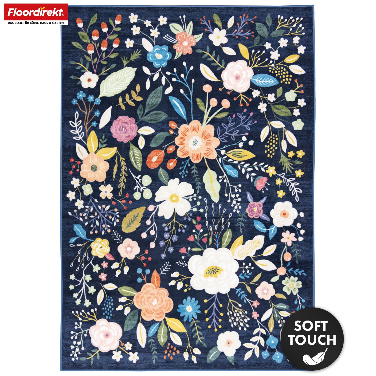 Wohnteppich | Damaskus | Moderner Teppich mit floralem Design