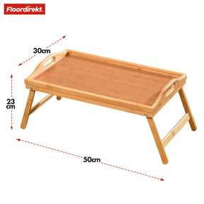 Bambus-Betttablett | Utah | Serviertablett mit klappbaren Füßen | Praktisch, Stilvoll und Nachhaltig
