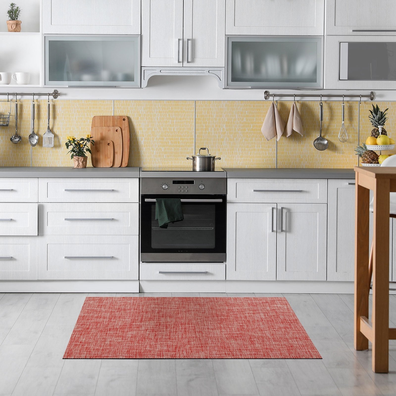 ✂ Vinyl-Küchenläufer | Vinyl Küchenteppich | Pflegeleicht | Unempfindlich