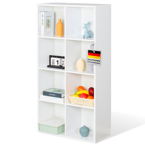 F1_Weiß, 65,5 x 30 x 129,5 cm, 8 Fächer