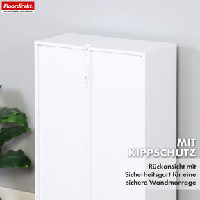 T6_Weiß, 50 x 24 x 80 cm, 5 Fächer