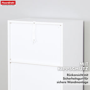 T6_Weiß, 50 x 29 x 121 cm, 6 Fächer