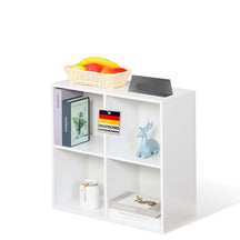 F1_Weiß, 59,6 x 29 x 59,8 cm, 4 Fächer