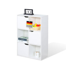 F1_Weiß, 59,6 x 29 x 91 cm, 6 Fächer