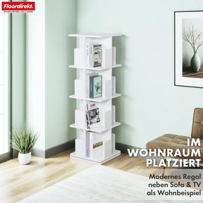 A1_Weiß, 40 x 40 x 129 cm, 4 Etagen