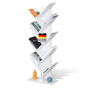 F1_Weiß, 9 Etagen, 50 x 25 x 141.5 cm