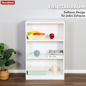 T3_Weiß, 60 x 24 x 93 cm (3 Etagen)