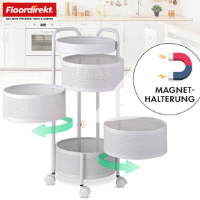 T4_Weiß - 28 x 28 x 72 cm (5 Etagen)