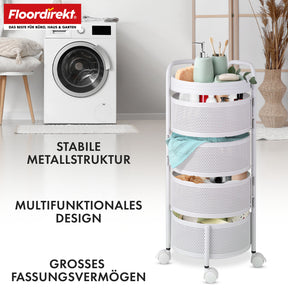 T5_Weiß - 28 x 28 x 72 cm (5 Etagen)