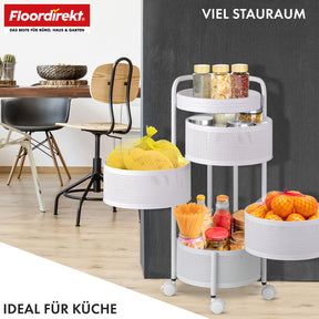 T6_Weiß - 28 x 28 x 72 cm (5 Etagen)