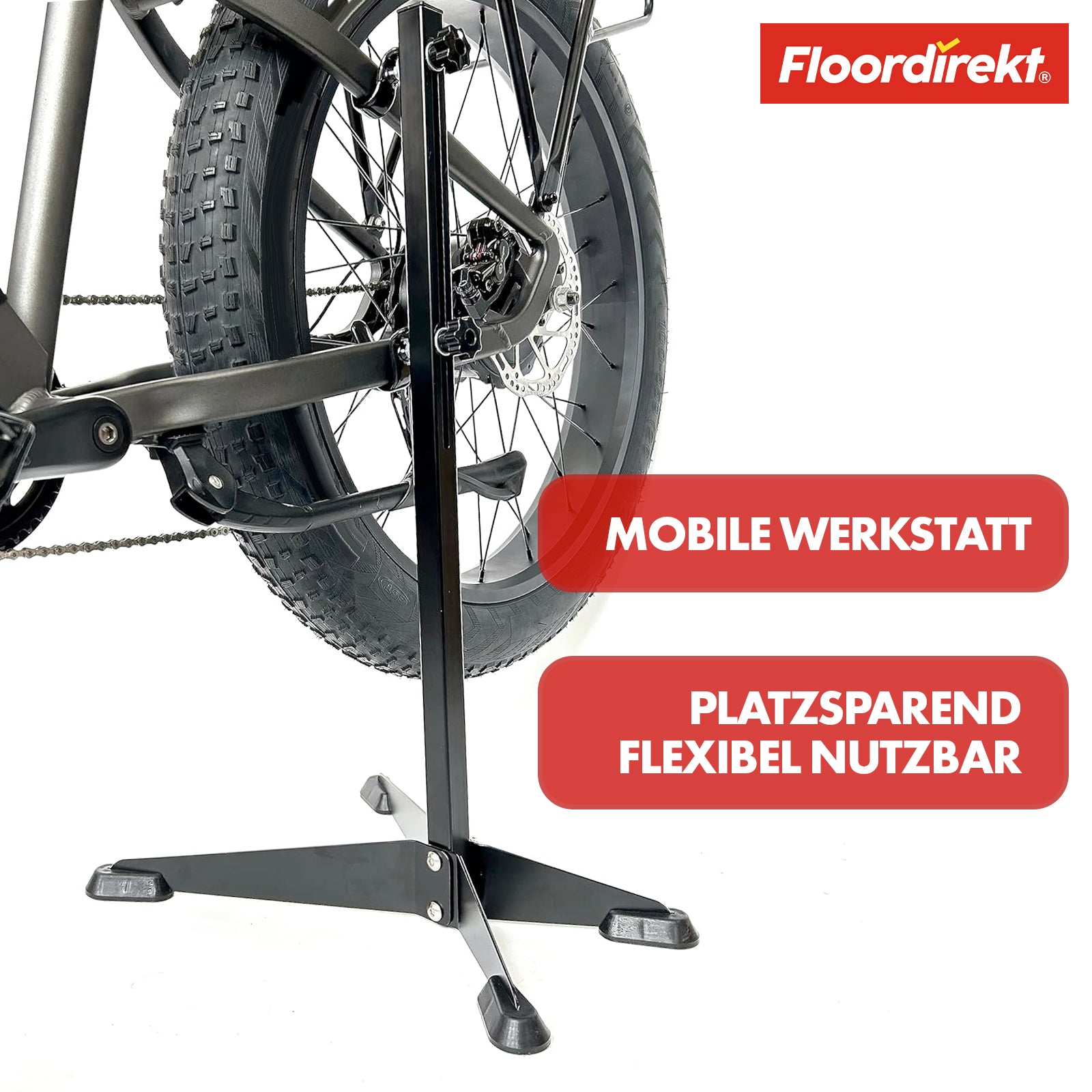 Fahrrad-Parkständer | Leon | Robuster und Anpassbarer Ständer für Hinterradgabel | Vielseitige Nutzung