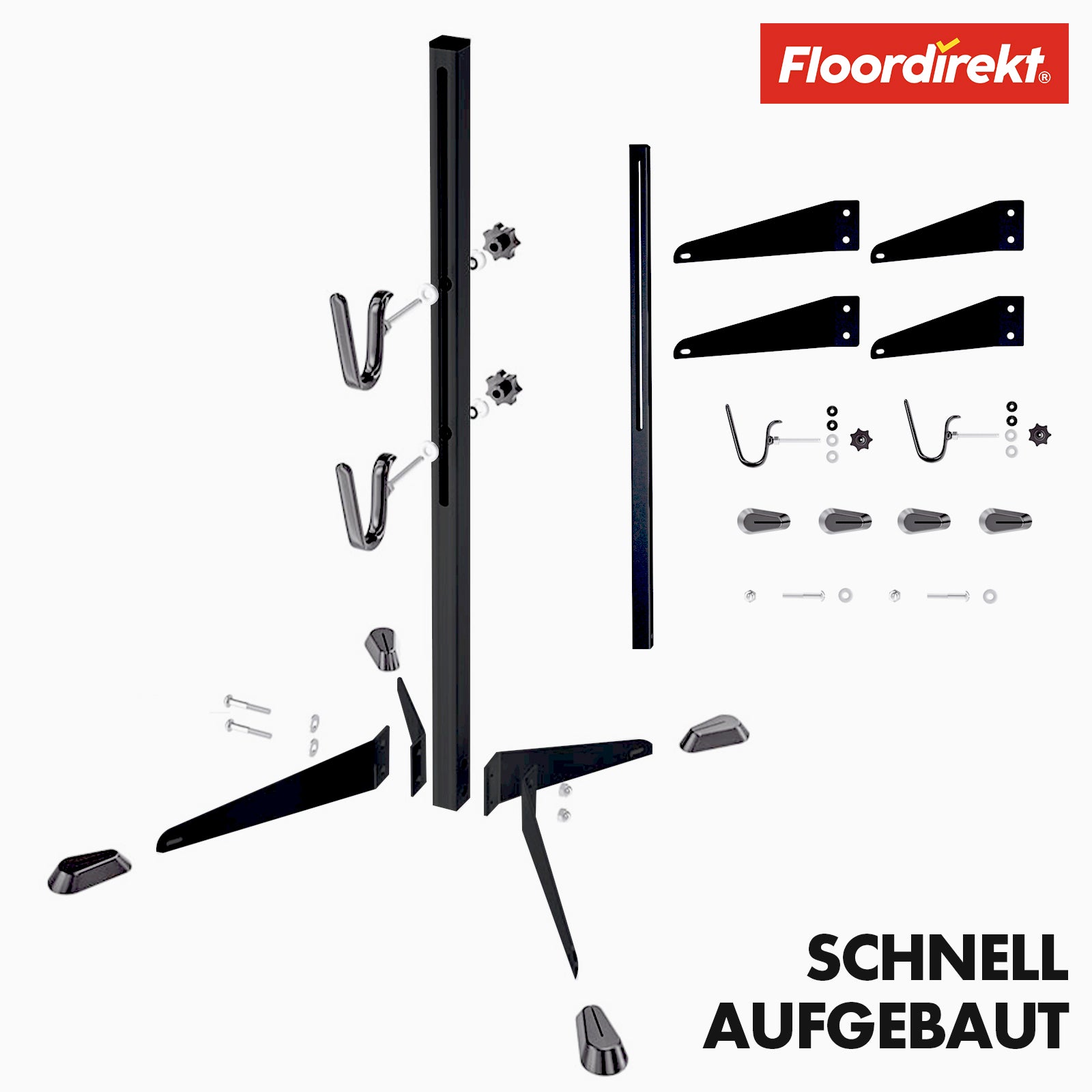 Fahrrad-Parkständer | Leon | Robuster und Anpassbarer Ständer für Hinterradgabel | Vielseitige Nutzung