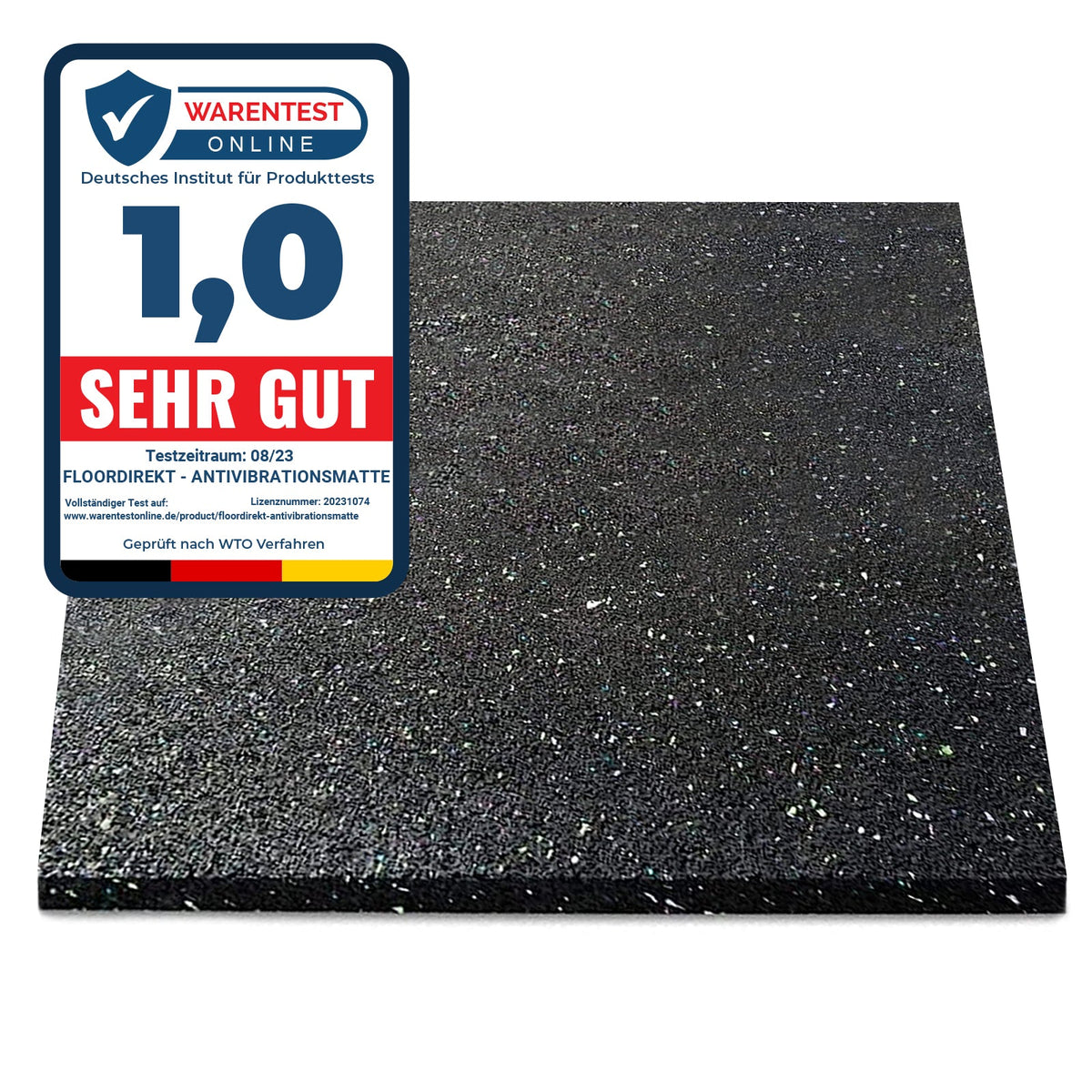 ✂ Floordirekt Premium Antivibrationsmatte | viele Größen | für Waschmaschinen & Trockner | Made in Germany