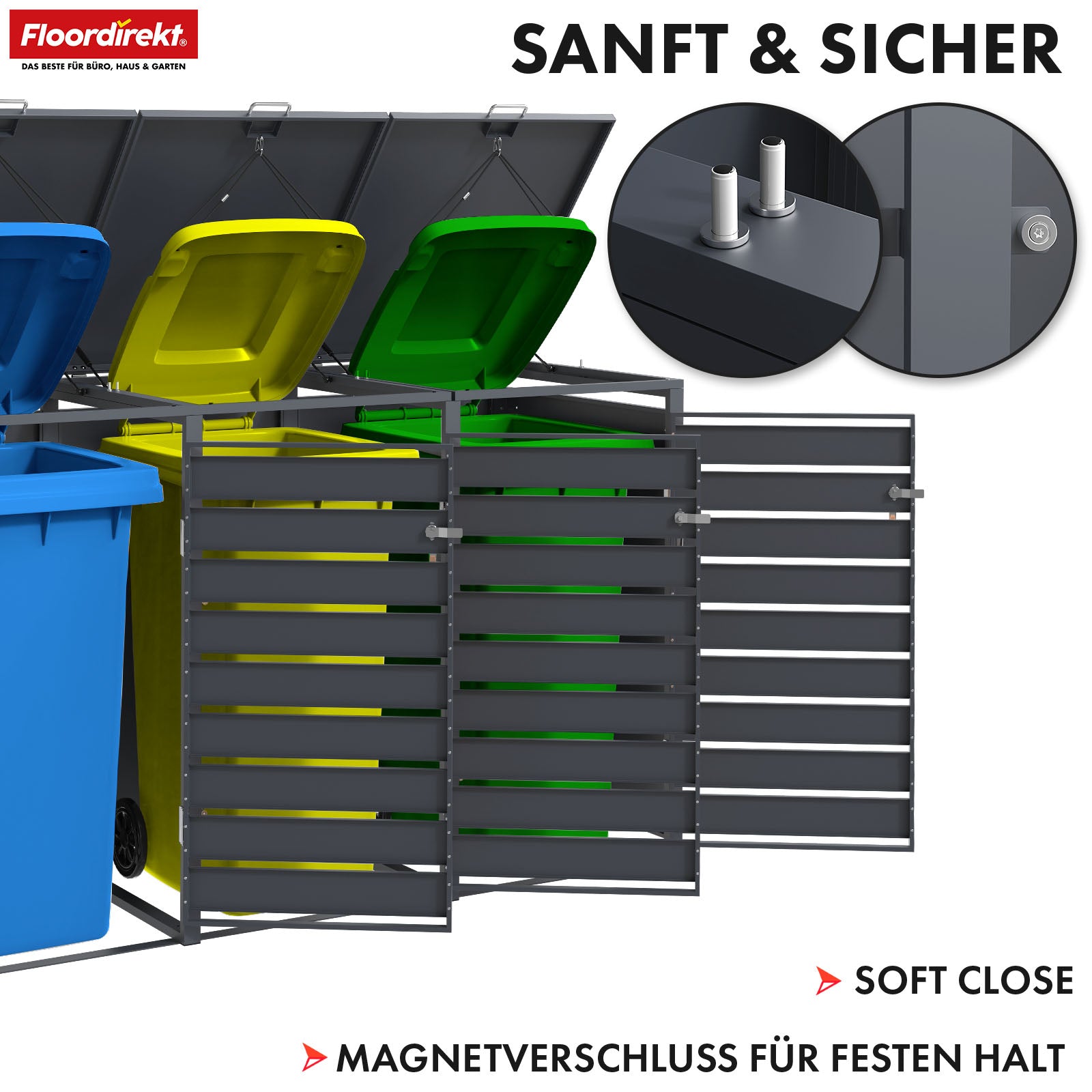 T5_Anthrazit mit Holzdekor, für 3 Tonnen