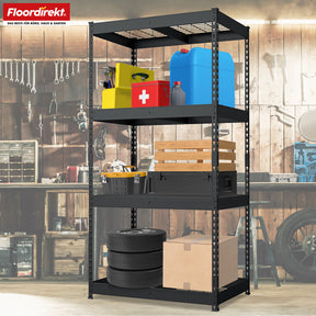 T2_Schwarz - 180 x 90 x 60 cm - 4 Etagen