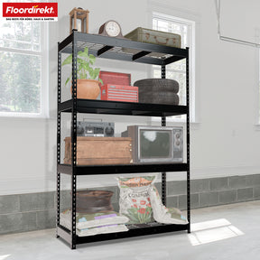 A1_Schwarz - 180 x 90 x 60 cm - 4 Etagen