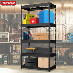 T2_Schwarz - 180 x 90 x 45 cm - 5 Etagen