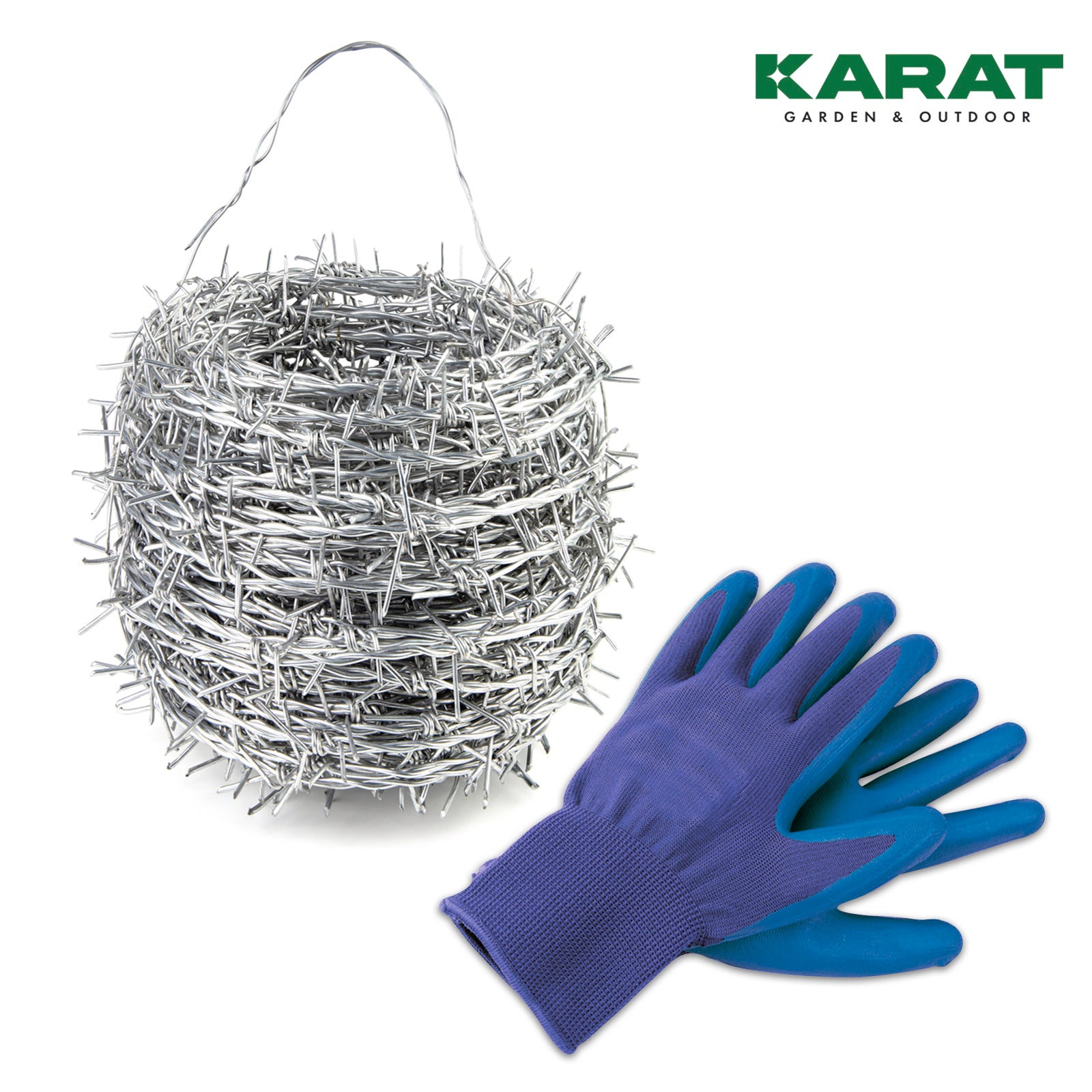 stacheldraht handschuhe Stacheldraht | Verzinkt 16 m (mit Handschuhe)