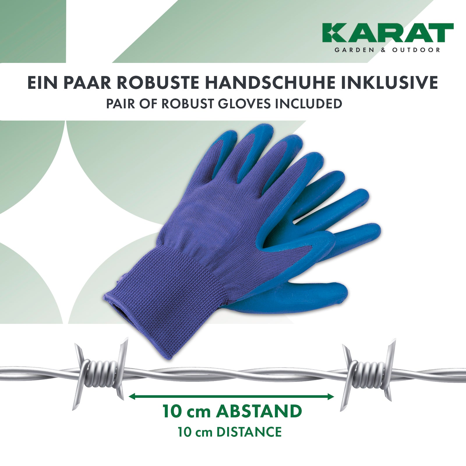 s-draht handschuhe Stacheldraht | Verzinkt 16 m (mit Handschuhe)
