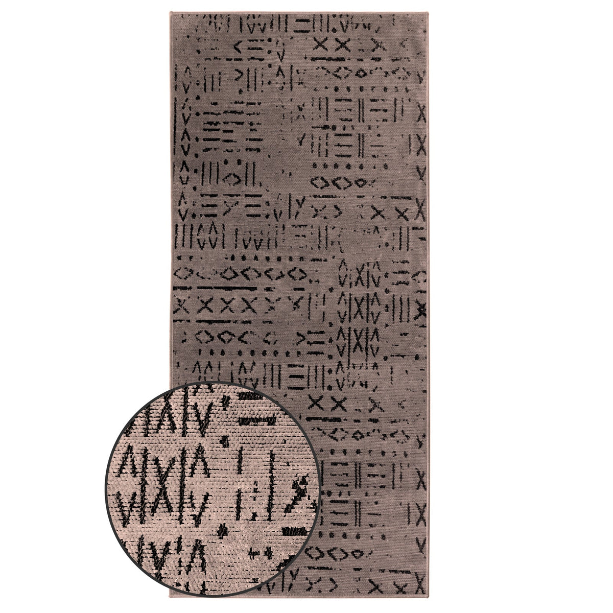 ✂ Teppich-Läufer auf Maß | Vena | Hochwertige Jacquard Weberei mit Muster | Angenehm weicher Baumwoll-Flor | Erhältlich in vielen Farben