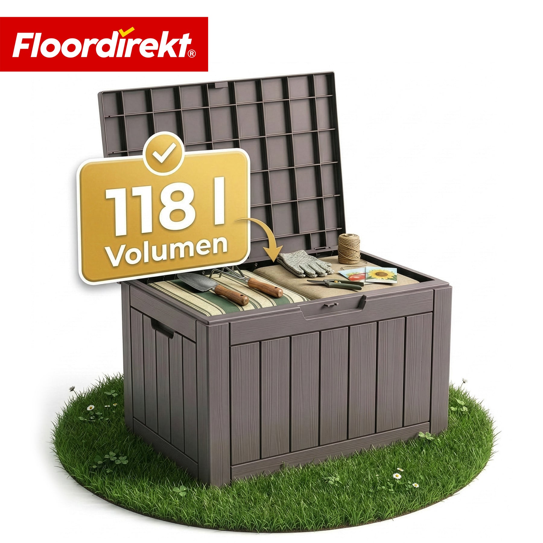 Gartenbox in Holz-Optik