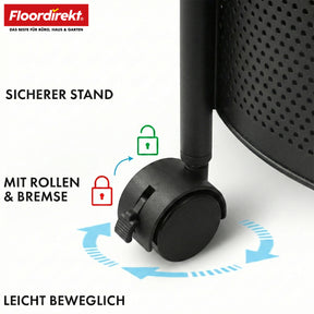 T3_Schwarz - 28 x 28 x 43 cm (3 Etagen)