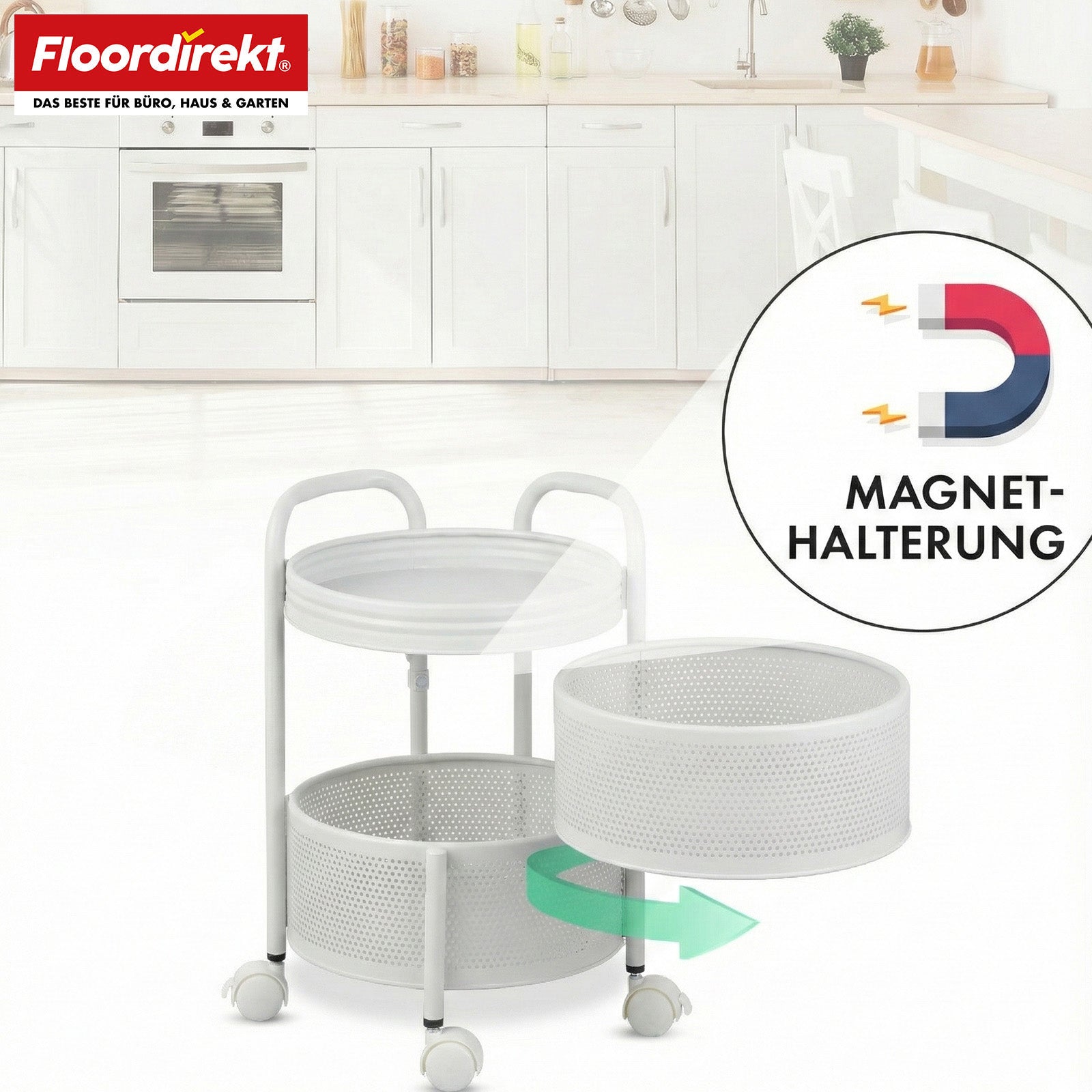 T4_Weiß - 28 x 28 x 43 cm (3 Etagen)