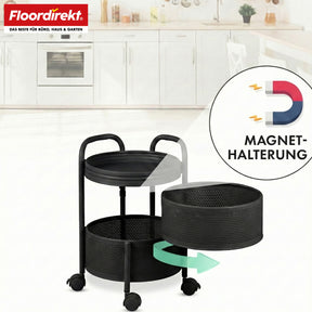 T4_Schwarz - 28 x 28 x 43 cm (3 Etagen)