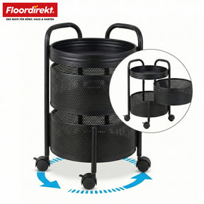 F1_Schwarz - 28 x 28 x 43 cm (3 Etagen)