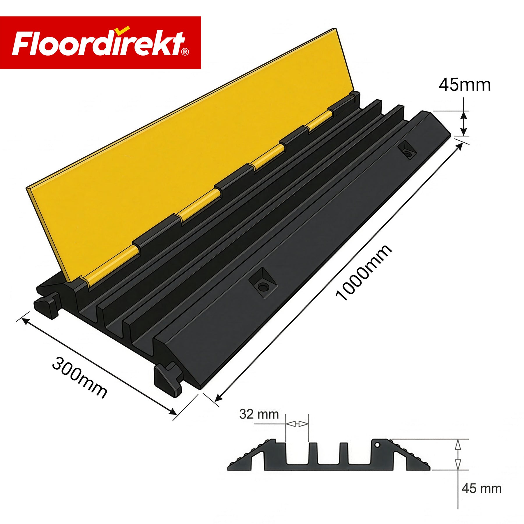 T1_fd-33469 | 3 Kanäle | Vertex - 100 × 30 × 4.5 cm