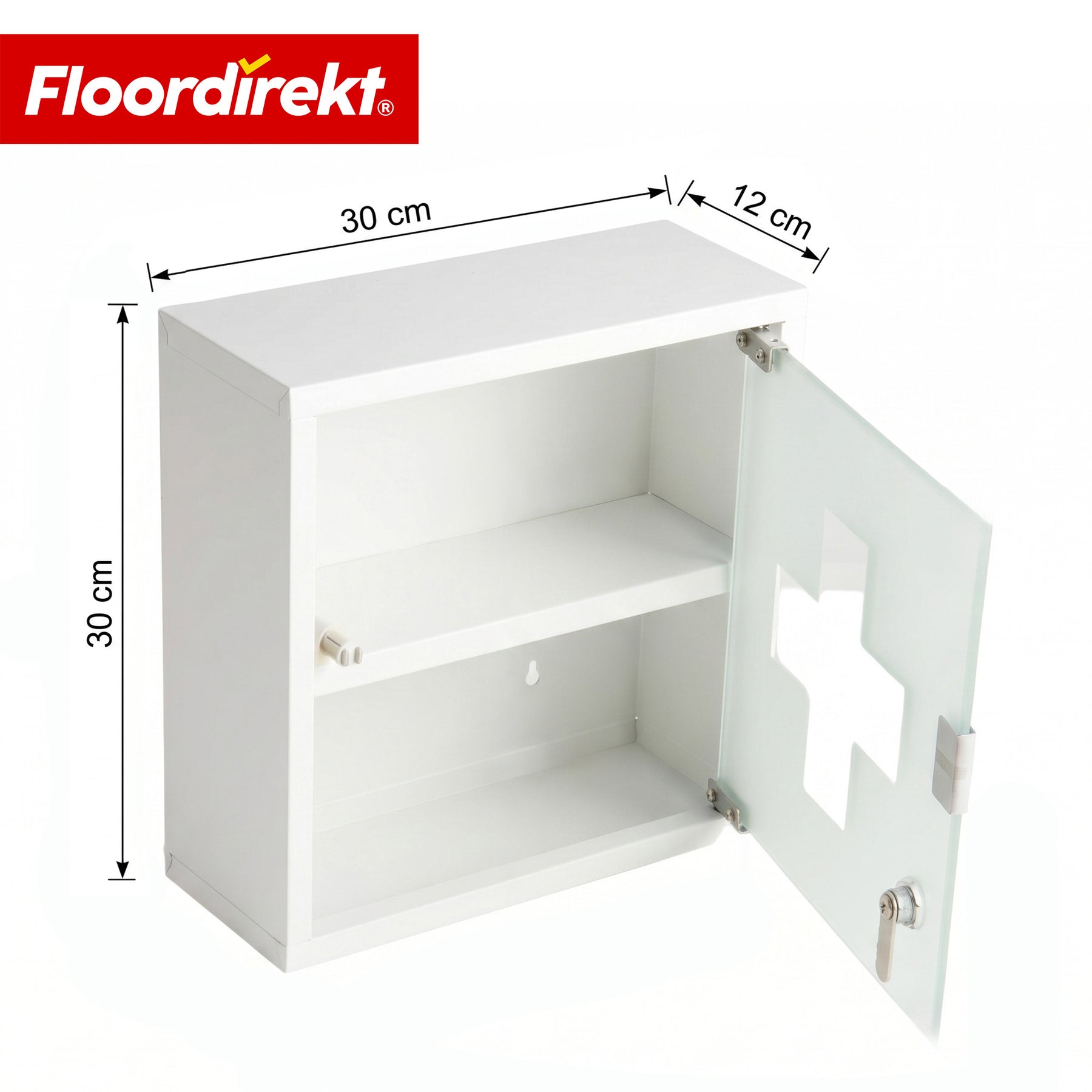 T1_Weiß – 30 x 30 cm (2 Fächer)