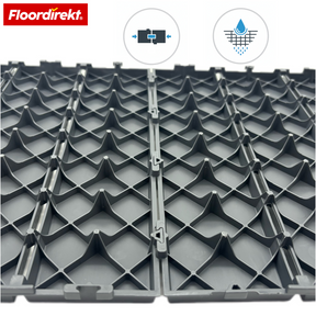 Terrassenfliesen | Elyse | Grau | 30x30 cm Klickfliesen aus Polypropylen | Wetterfest, pflegeleicht & einfach verlegbar