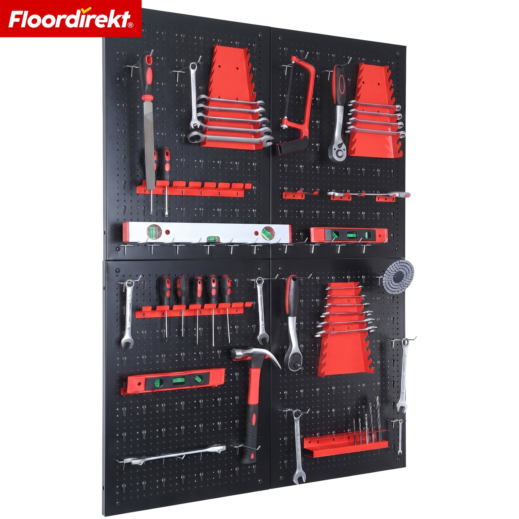 F1_Schwarz / Rot - 4 Platten Set