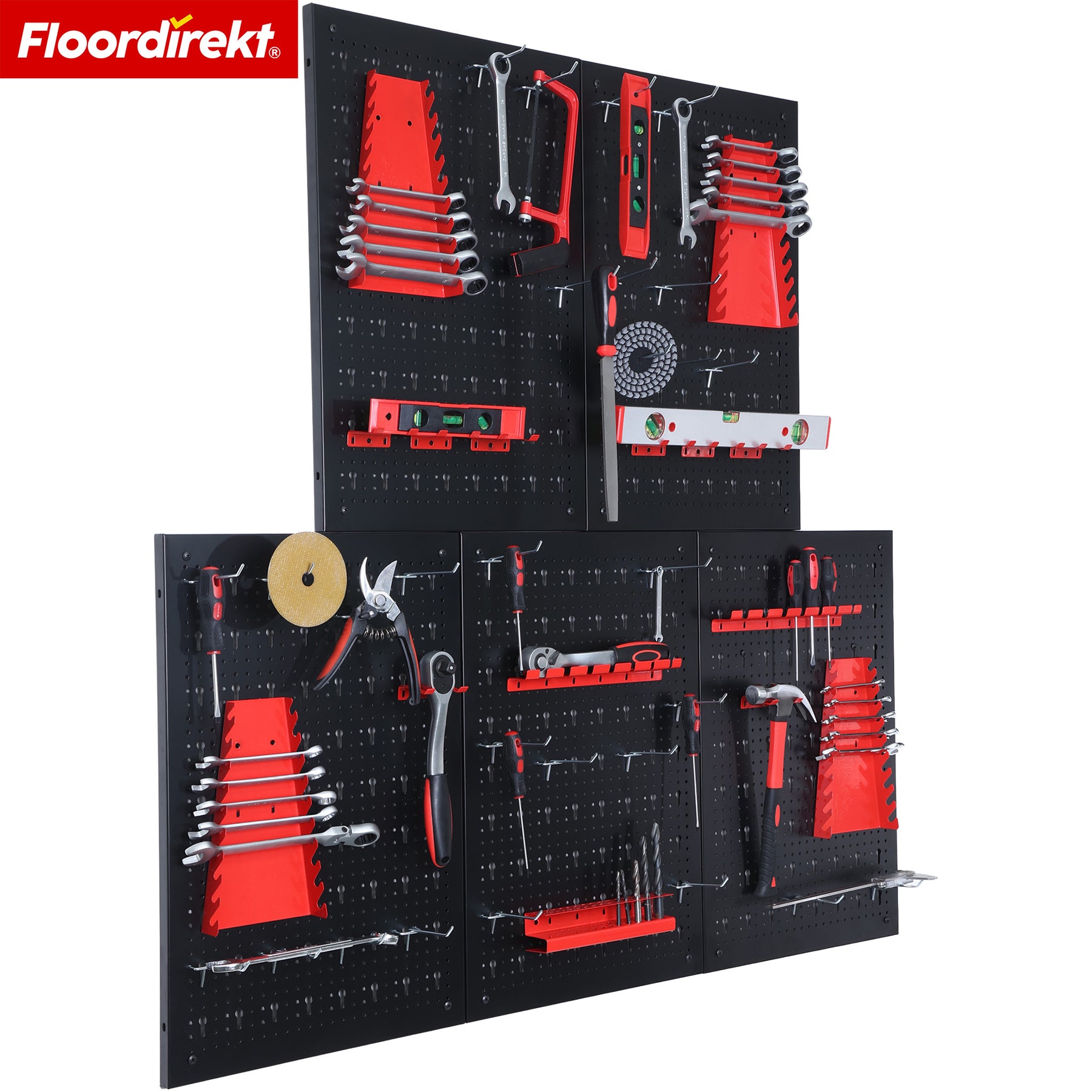 F1_Schwarz / Rot - 5 Platten Set