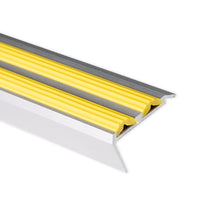 Anti-Rutsch Treppenkante Schwarz/Gelb - GRP Profil 55mm, Super Rutschhemmend