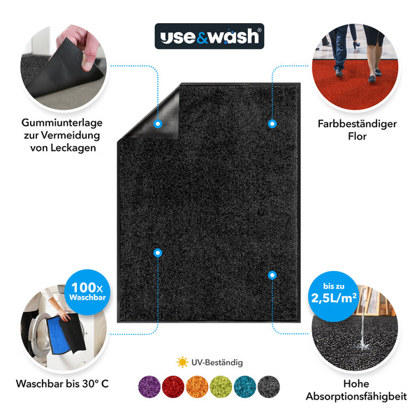 TOP Schmutzfangmatte einsetzbar DE Individuell Use & — Floordirekt | Wash